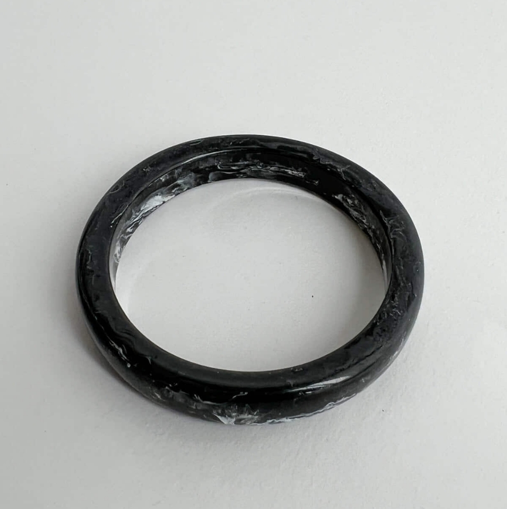 Marbled Black Bangle